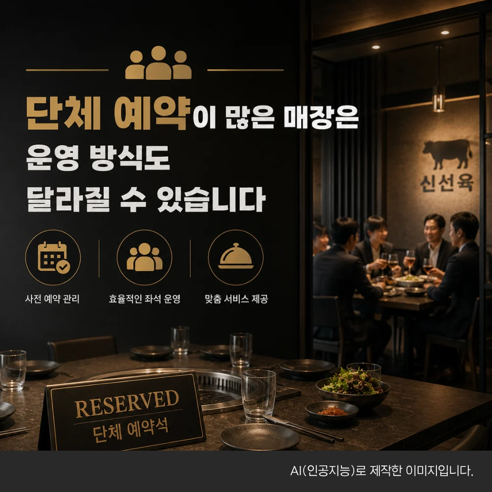 단체예약 운영방식의 변화에 관한 이미지