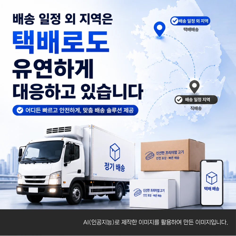 먼거리는 택배 배송도 가능하다는 이미지