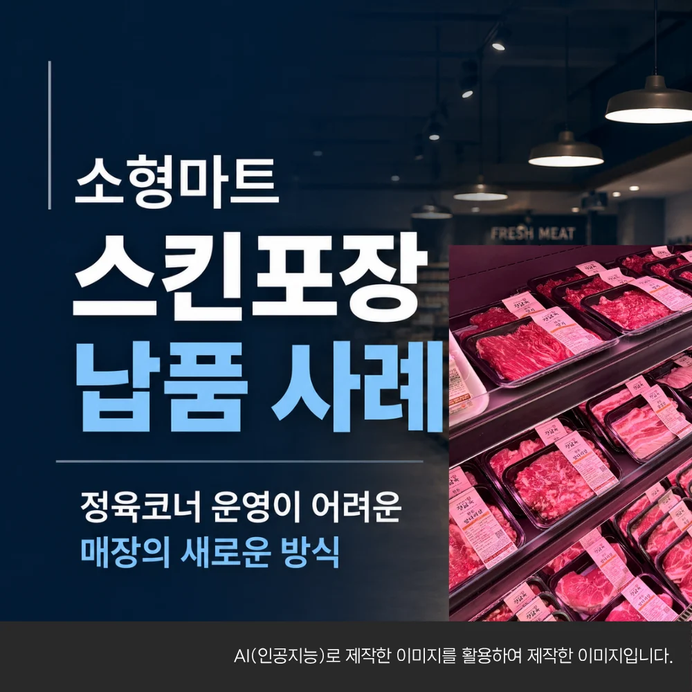 이륙플러스 소형마트 스킨포장 납품사례